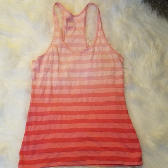 Express Striped Ombre Racerback Tank - Picture 1 of 2